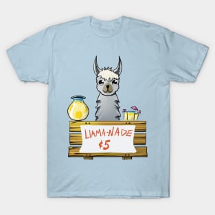 Cute llama selling lemonade, err, llama-nade T-Shirt